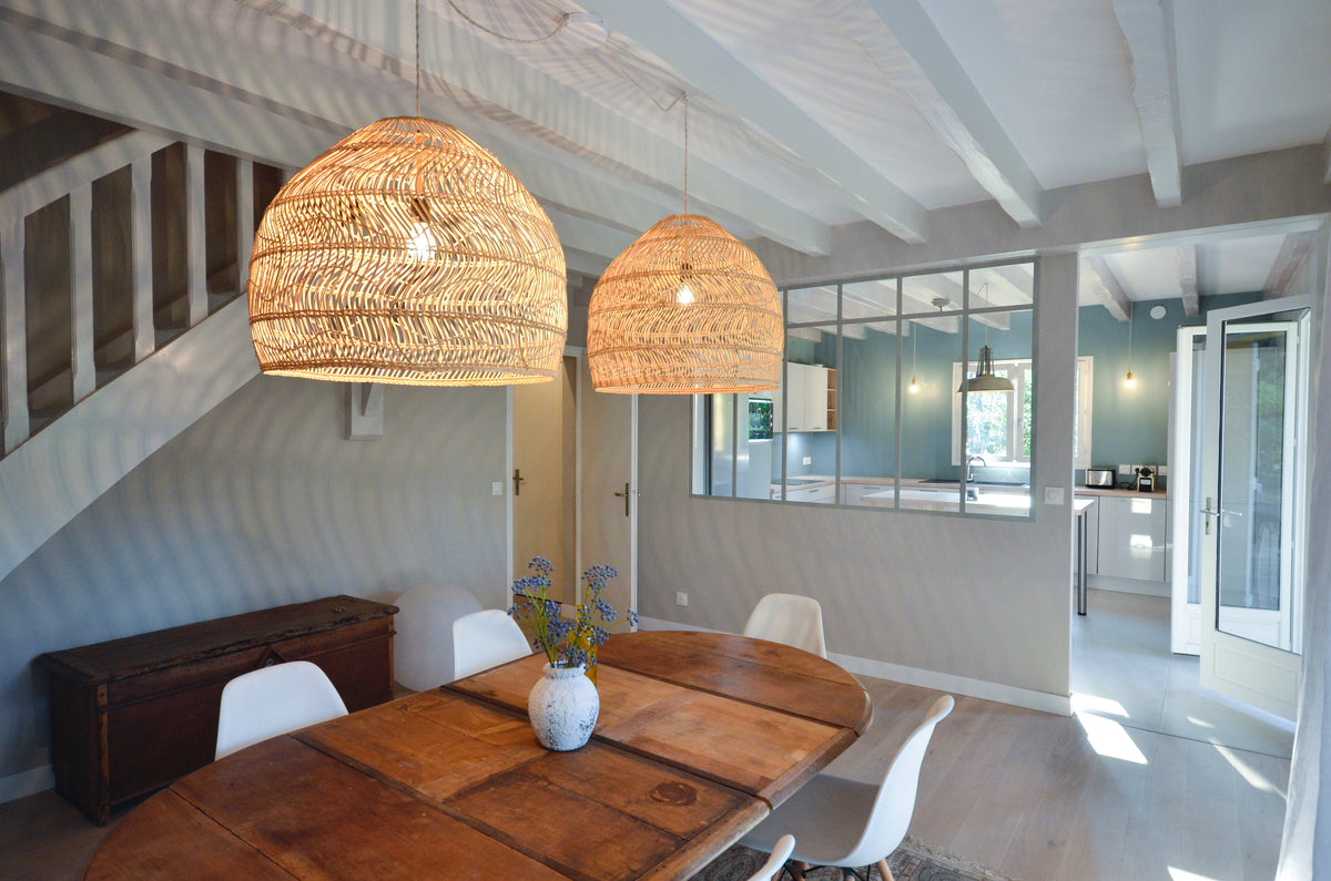 House with a glass partition, Soorts-Hossegor